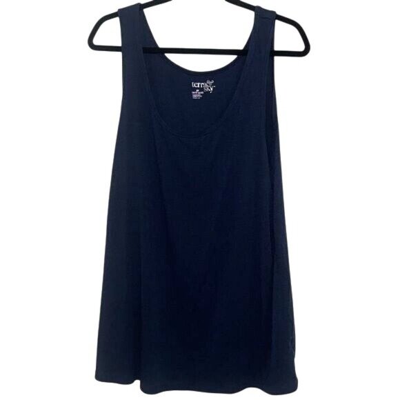 Terra & Sky Womens Plus Size 2X Tank Top In Blue - Picture 2 of 7